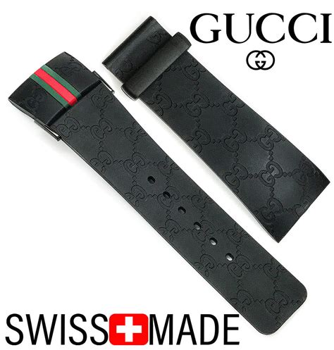 gucci 10mm leather watch band|gucci silicone watch replacement band.